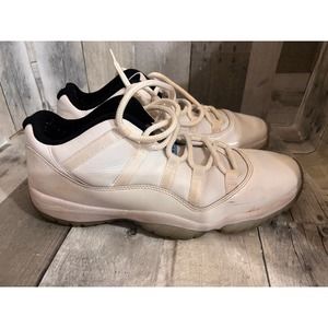 Nike Air Jordan 11 Retro Low Legend Men's 11 White/Blue Lace Up Shoes